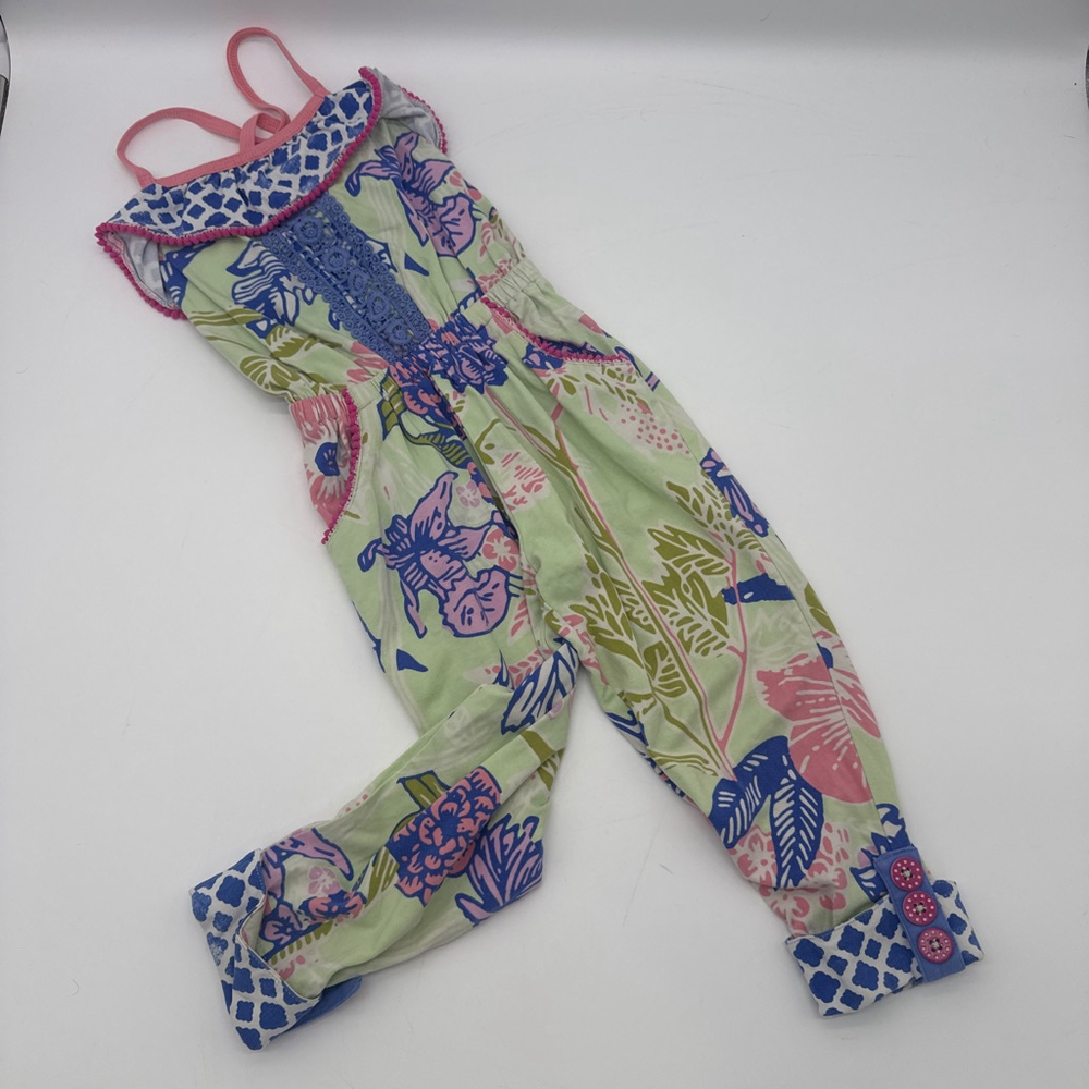 MATILDA JANE Floral Jumpsuit 2T Green Pink